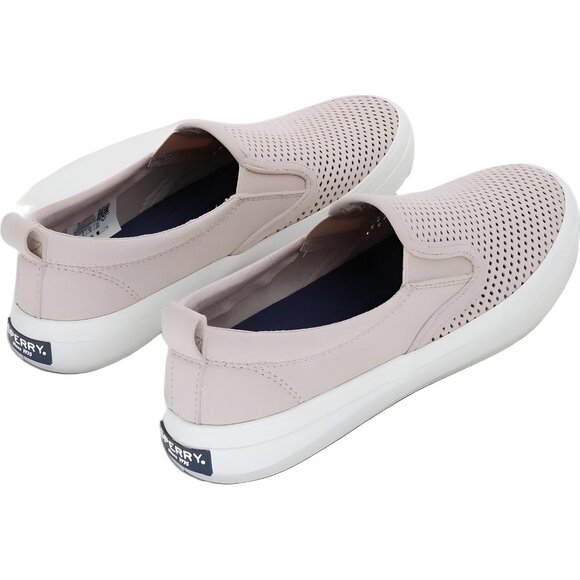 Sperry Crest Twin Gore Perforated Slip-On Sneakers Rose Dust US 7.5M EU 39 - Picture 3 of 6
